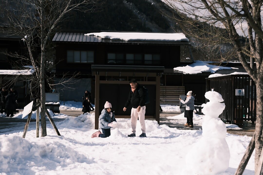 children playing in village