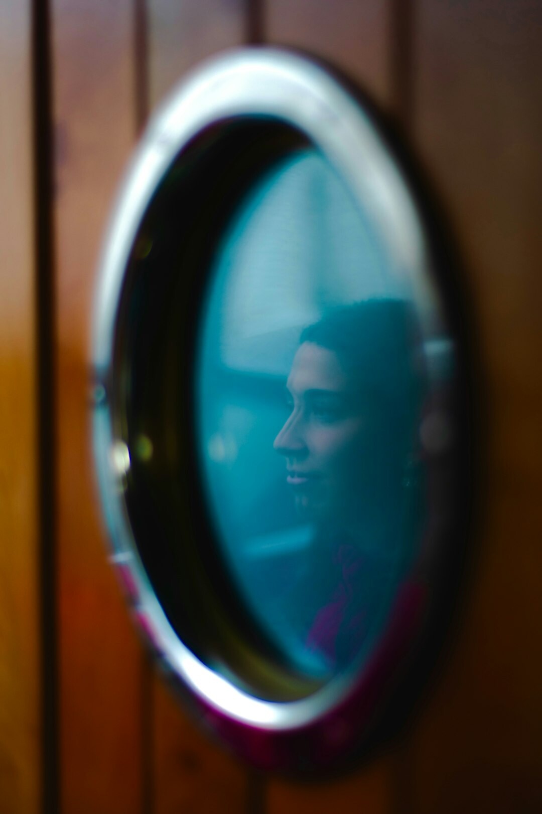 local hero portrait through lens