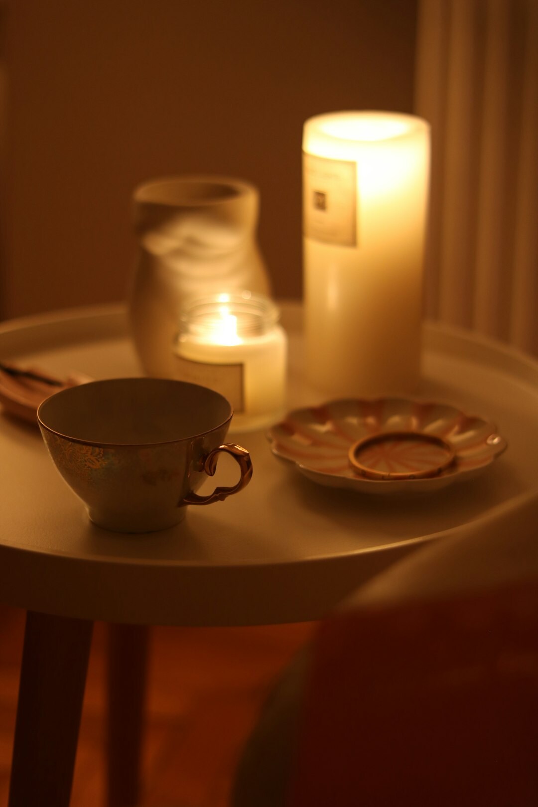 coffee cup on kitchen table